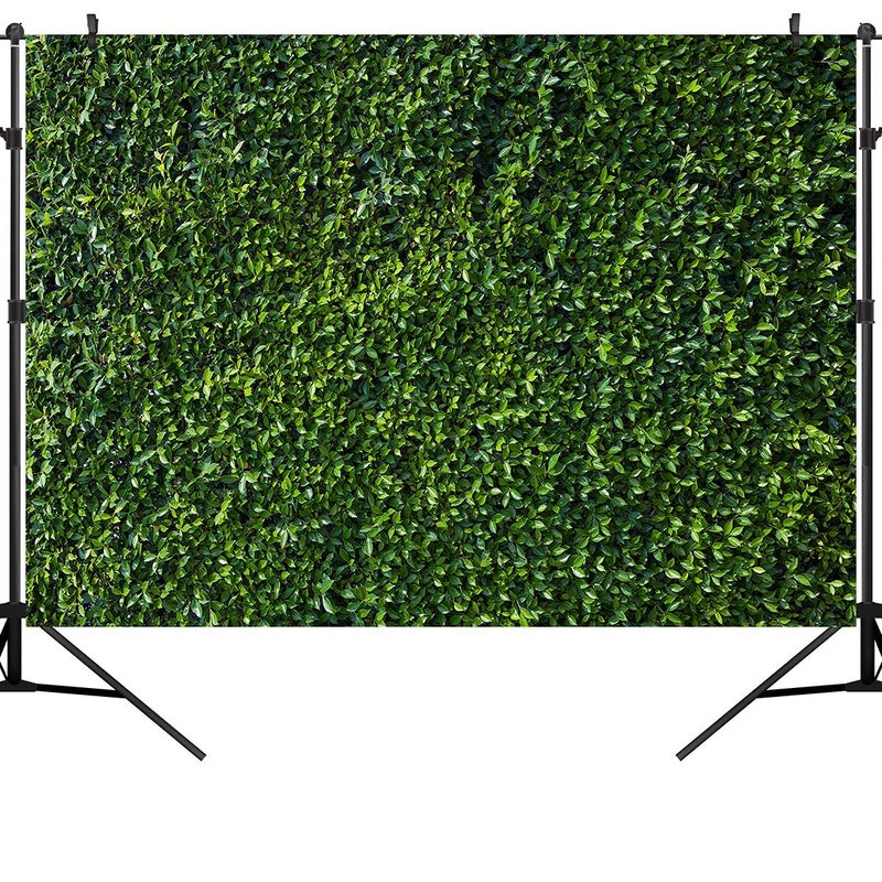 OUYIDA Green Leaves Photography Backdrops Grass Backdrop Wall Greenery Safari Party Decoration Photoshoot Newborn Baby Shower Backdrop Wedding Birthday Photo Background Studio Props Booth 7x5FT PCK41 - Image 2